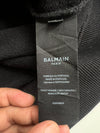 Balmain Paris Balmain Paris Logo Print Black Crewneck Sweatshirt (M)