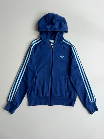 Adidas Originals Navy Blue Full-Zip Hooded Track Jacket(S)