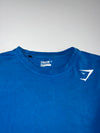 Gymshark Small Logo Long Sleeve Tee  Blue  (M/L)