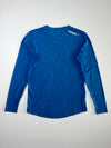 Gymshark Small Logo Long Sleeve Tee  Blue  (M/L)