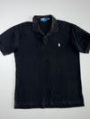 Vintage Polo Ralph Lauren Blue Label Black Polo Shirt – White Pony Logo (2XL)