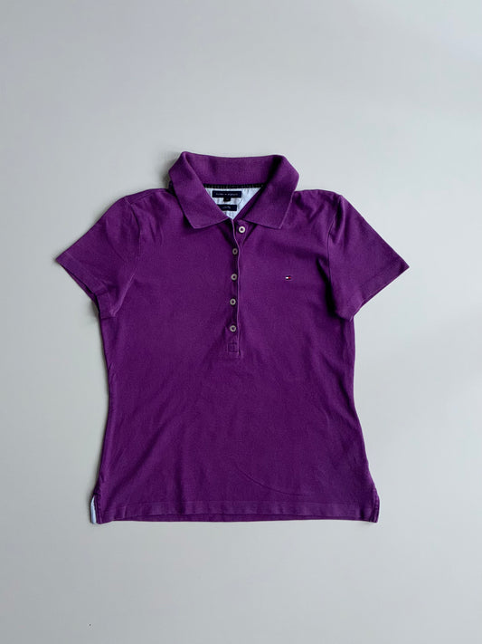 Tommy Hilfiger Purple Slim Fit Polo Shirt Womens (S)