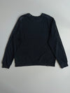 Puma Spellout Black Crewneck Sweatshirt with Velvet Sleeve Panels (XL)