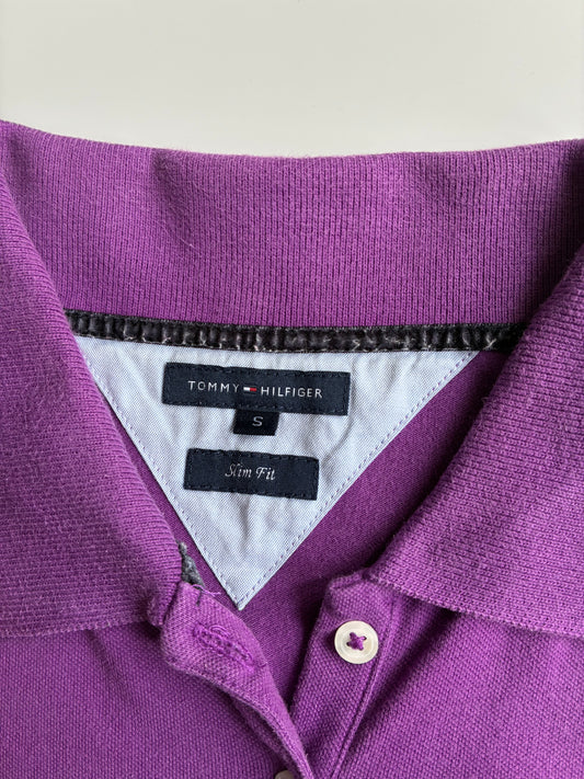 Tommy Hilfiger Purple Slim Fit Polo Shirt Womens (S)