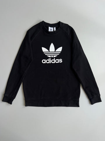 Adidas Originals Trefoil Logo Black Crewneck Sweatshirt (M)