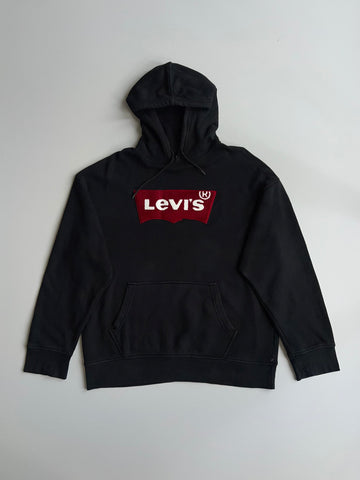Levi’s — Levi’s Batwing Logo Black Pullover Hoodie (XL)