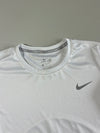 Nike Dri-Fit Running White Long Sleeve Tee (S)
