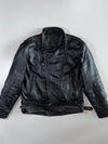 Black Belted Pure Leather Biker Jacket (L)