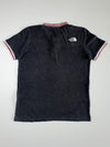 The North Face Henley Collar Striped Trim Polo – Charcoal Grey (L)