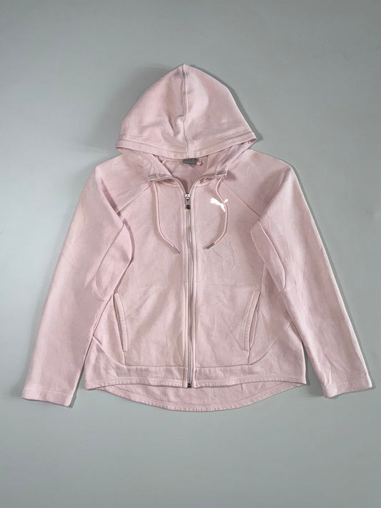 Puma Full Zip Hooded Sweatshirt – Baby Pink (Women’s)(s)
