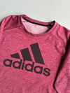 Adidas Big Logo Crewneck Sweatshirt Heather Maroon (3XL)