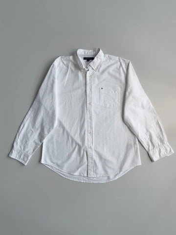 Tommy Hilfiger White Oxford Button Down Shirt (2XL)