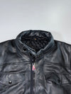 Hein Gerike Premium Belted Leather Utility Jacket (L)