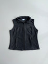 Columbia Fleece Full Zip Vest Charcoal  woman’s  (L)