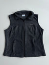 Columbia Fleece Full Zip Vest Charcoal  woman’s  (L)