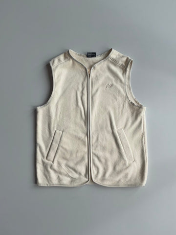 New Balance Fleece Full Zip Vest Cream (S)