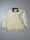 Columbia Quarter Zip Fleece-Lined Sweatshirt – Oatmeal (L)