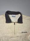 Columbia Quarter Zip Fleece-Lined Sweatshirt – Oatmeal (L)
