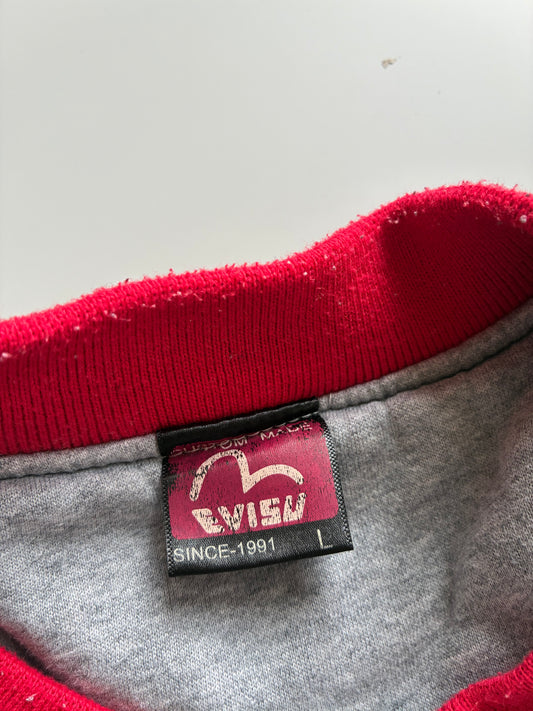 Vintage Y2K EVISU Japan Koi Fish Wave Patch Varsity Jacket  (M/L)