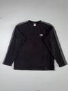 The North Face Black & Grey Colorblock Fleece Crewneck Sweatshirt –(2XL)