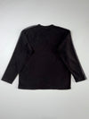 The North Face Black & Grey Colorblock Fleece Crewneck Sweatshirt –(2XL)