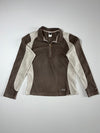 The North Face Brown & Grey 1/4 Zip Fleece Pullover – Women’s(M)