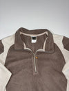 The North Face Brown & Grey 1/4 Zip Fleece Pullover – Women’s(M)