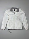 The North Face White Sherpa Fleece Full Zip Jacket – Grey Collar(S)