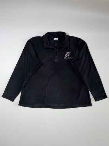 Columbia HSA Hawks Black Quarter Zip Fleece Pullover – (2XL)