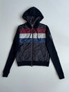 Armani Jeans Wool-Knit Colorblock Zip Hoodie – Navy (S)