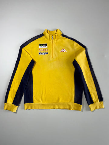 Kappa Metis Gilera Racing 1/4 Zip Sweatshirt – Yellow/Navy – Size( L)