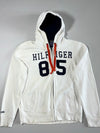 Tommy Hilfiger 85 Spellout Full Zip Hoodie – White – Size XL (Vintage Fit)