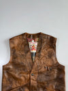 Alta Moda Premium Original Bomber Leather Vest (XL)