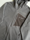 Columbia Fleece Hooded Zip-Up Jacket – Charcoal Grey (S)