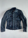 Slate Grey Leather Café Racer (S)