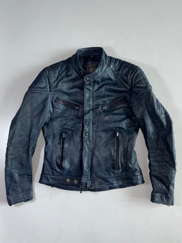 Slate Grey Leather Café Racer (S)