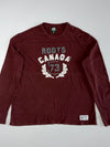 Roots Canada ’73 Maroon Varsity Long Sleeve Tee (2XL)