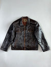 Super Premium Original Bomber Leather Jacket (2XL)
