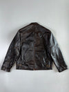 Super Premium Original Bomber Leather Jacket (2XL)