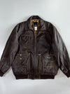 Sean John Pure Leather Shearling-Collar Bomber (2XL)