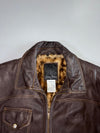 Sean John Pure Leather Shearling-Collar Bomber (2XL)