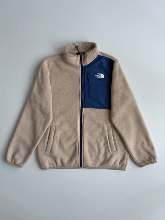 The North Face Denali Fleece Jacket – Beige/Navy (S)