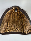 Sean John Pure Leather Shearling-Collar Bomber (2XL)