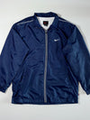 Nike Navy Zip-Up Windbreaker Jacket (XL)