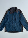 The North Face Colorblock Hooded Shell Jacket – Navy/Grey (XL)