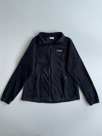 Columbia Fleece Zip-Up Jacket – Black (M)