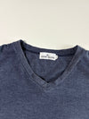 Stone Island Navy V-Neck T-Shirt – Size (XL)
