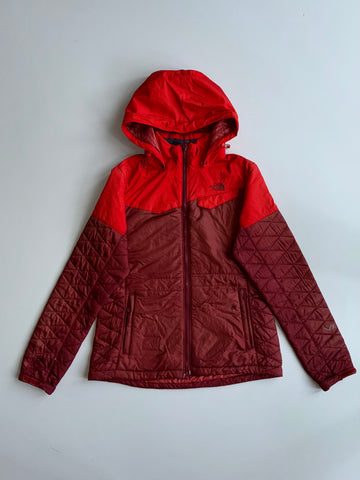 The North Face Quilted Colorblock Jacket – Red/Maroon Woman’s (S)