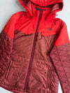 The North Face Quilted Colorblock Jacket – Red/Maroon Woman’s (S)