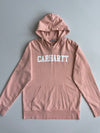 Carhartt WIP Logo Hoodie – Faded Pink (M)